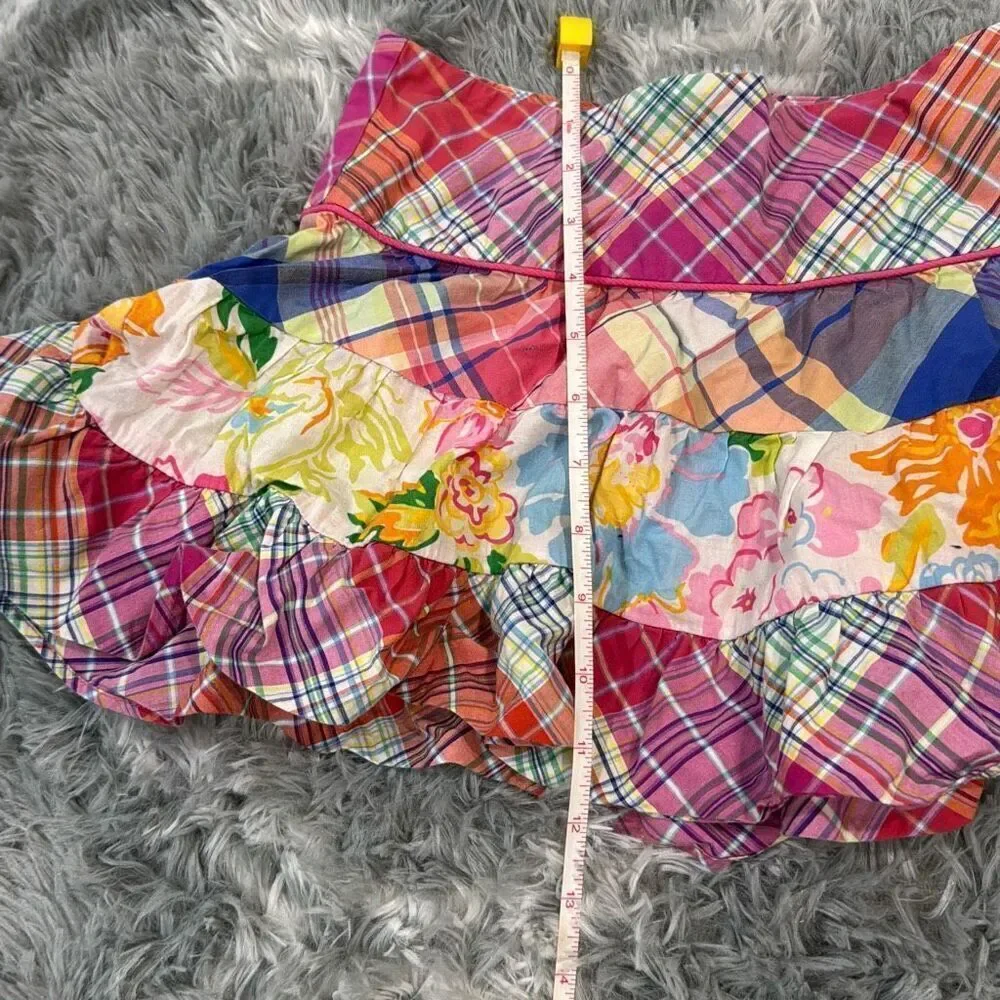 Ralph Lauren girls patchwork mini skirt size 10   Can fit women’s Xs… refer to p